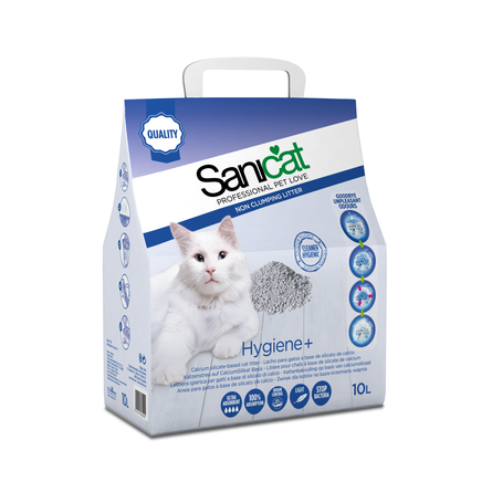 SaniCat Hygiene Plus Впитывающий глиняный наполнитель для кошек – интернет-магазин Ле’Муррр