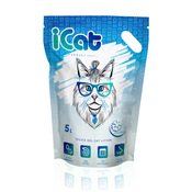 iCAT Snow Flakes Силикагелевый наполнитель для кошачьего туалета (с гранулами snowflakes)