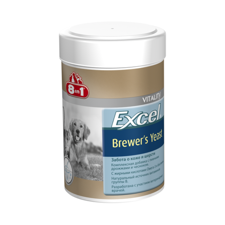 Excel Brewer's Yeast Витамины для крупных взрослых собак для кожи и шерсти (с дрожжами и чесноком), 260 таблеток – интернет-магазин Ле’Муррр