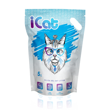 iCAT Силикагелевый наполнитель для кошачьего туалета – интернет-магазин Ле’Муррр