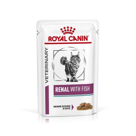 Royal Canin Renal Влажный лечебный корм для кошек при заболеваниях почек (с рыбой) – интернет-магазин Ле’Муррр