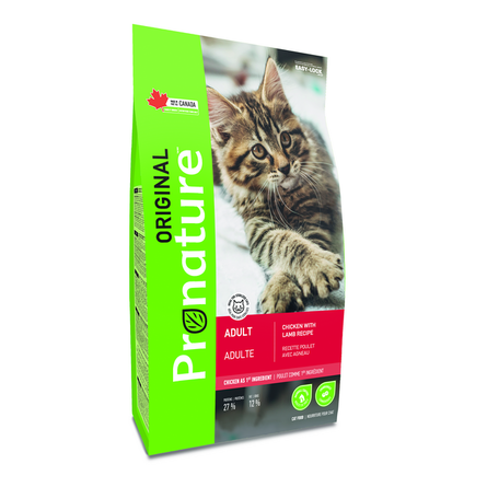 Pronature Original NEW Сухой корм для взрослых кошек (с курицей и ягнёнком) – интернет-магазин Ле’Муррр