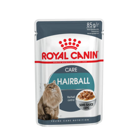 Royal Canin Hairball Саre Кусочки паштета в соусе для взрослых кошек для выведения шерсти – интернет-магазин Ле’Муррр