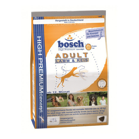 Bosch Adult Lamm & Reis Сухой корм для взрослых собак всех пород с чувствительным пищеварением (с ягненком и рисом) – интернет-магазин Ле’Муррр