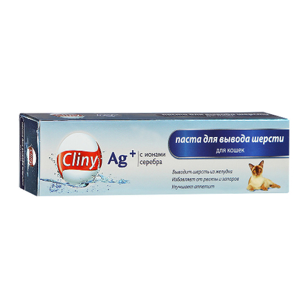 Cliny Паста для кошек для выведения шерсти (с ионами серебра) – интернет-магазин Ле’Муррр