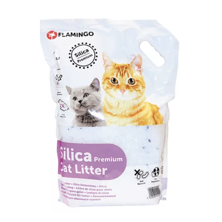 Flamingo Silica Cat Litter Наполнитель силикагелевый для кошек – интернет-магазин Ле’Муррр