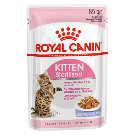Royal Canin Kitten Sterilised Кусочки паштета в желе для стерилизованных котят – интернет-магазин Ле’Муррр