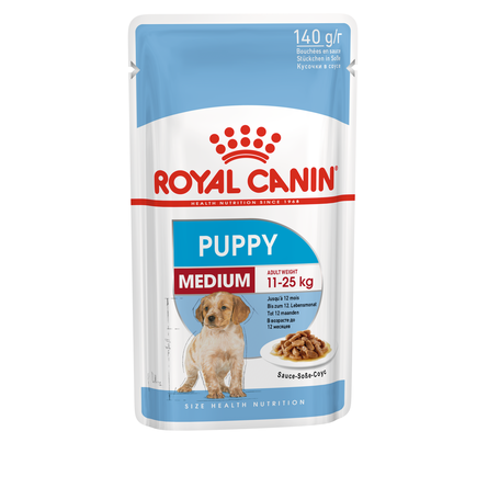Royal Canin Medium Puppy Кусочки паштета в соусе для щенков средних пород – интернет-магазин Ле’Муррр